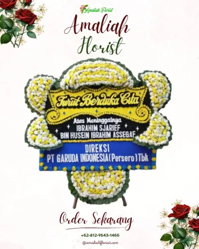 Papan Bunga Duka di Harapanjaya